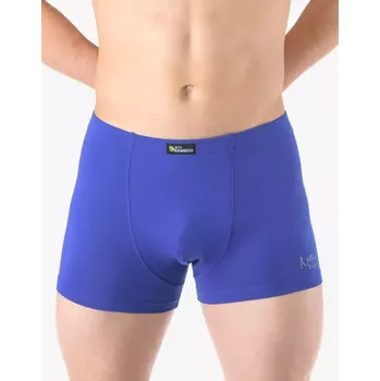 Boxerky GINA pánské boxerky kratší nohavička, šité, s potiskem Eco Bamboo 73129P modrá olivová 50/52