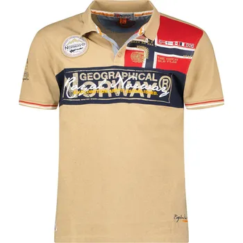 Pánské tričko GEOGRAPHICAL NORWAY polokošile pánská KIDNEY MEN M béžová