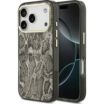 Guess Python Pattern MagSafe GUHMP17LHIMPYGW iPhone 17 Pro hnědý
