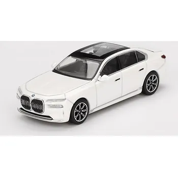 autíčko BMW i7 xDrive60 2024 white LHD 1:64 - MiniGT BMW i7 - kovový model