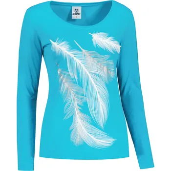 Dámská móda Dámské triko s dlouhým rukávem ALTISPORT CARRYOVER ALW112169 TYRKYSOVÁ XXL