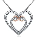 Stříbrný náhrdelník - srdce