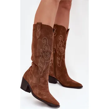 Dámské kozačky Kozačky na podpatku model 223007 Step in style 41