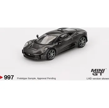 autíčko JAGUAR C-X75 TEST CAR 2010 - Kompozit černá - 1:64 -Mini GT