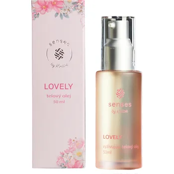 Tělový olej Kvitok Senses Vyživující tělový olej Lovely (50 ml) - s vůní růže, vanilky a citrusů