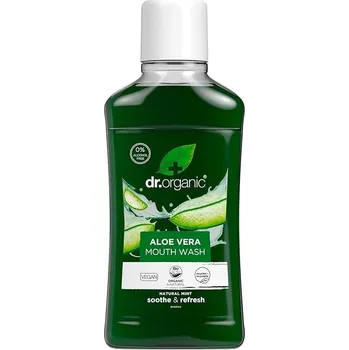zubní pasta Dr.Organic Ústní voda s Bio Aloe Vera, mentolová příchuť (500ml)