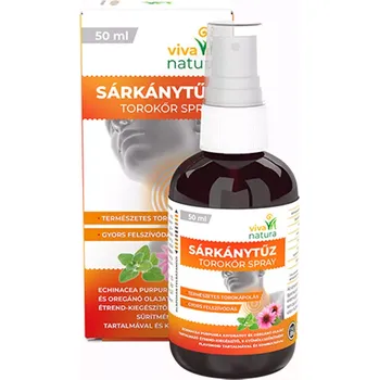 Lék na bolest, zánět a horečku Viva natura Spray na ochranu hrdla s obsahem oregánového oleje a echinacey (50ml)