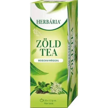 Sušená zelenina Herbária Zelený čaj s bezovým květem (25ks)