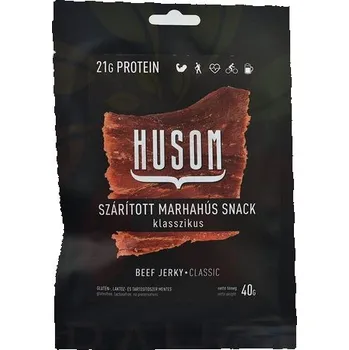 Chips Husom Beef Jerky Sušené hovězí maso Classic (40g)