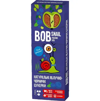 Sušené ovoce Eco Snack Bob Snail Rolls Ovocné plátky jablko, borůvka (30g)