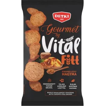 Chips Detki Vitál Fitt Gourmet Slané krekry s příchutí karamelizovaná cibulka (100g)