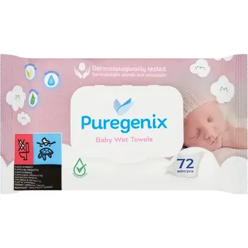 Dětský vlhčený ubrousek Puregenix Dětské vlhčené utěrky hypoalergenní (72ks)