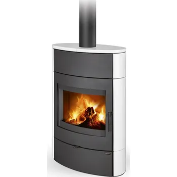 Krbová kamna ROMOTOP NAVIA H krbová kamna 3,6-9,2 kW, slonová kost matná