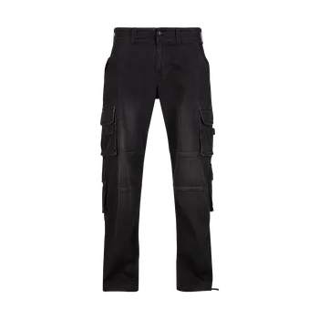 Kalhoty riflové Denim CARGO ČERNÉ velikost: 36-32