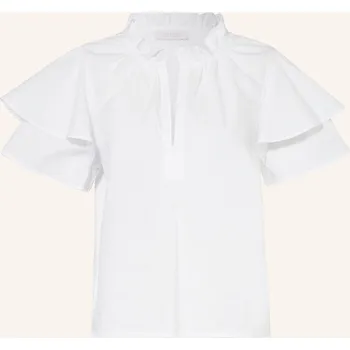 Dámská móda Rich & Royal Dámská Halenka Ze Směsi Materiálů, bílá, 34