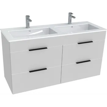 Nábytek JIKA Cube - skříňka, vč. umyvadla 1200x430 mm, 4 zásuvky (H453662176...1) Barva: Antracit matný