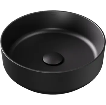 Besco Clea Cera-Line 34,5 umyvadlo na desku, černý mat, UNCM-35-CLC