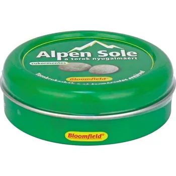 Lék na bolest, zánět a horečku Bloomfield Alpen Sole Bylinné pastilky s přírodní silou soli (46g)