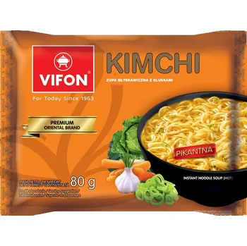 Hotové jídlo Vifon KimChi instantní nudlová polévka pikantní (80g)