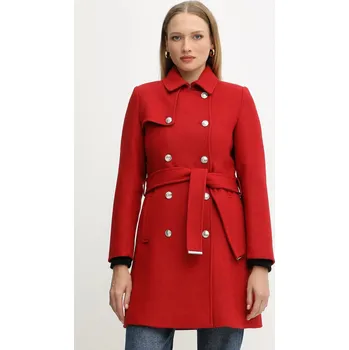 Dámský kabát Kabát s příměsí vlny Morgan GEVA červená 33X, vel. 38