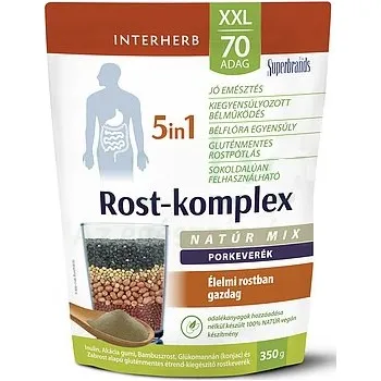 Lék při potížích s trávením Interherb Interherb XXL Rost-komplex 5v1 – přírodní vláknina na trávení (350g)