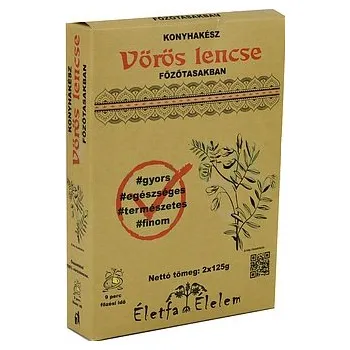 Luštěnina Életfa Élelem Čočka červená ve varných sáčcích (2 x 125g)