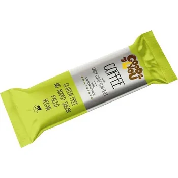 Good4You Bezlepková kávová tyčinka s čokoládou z kokosového mléka s erytritolem a stévií (25g)