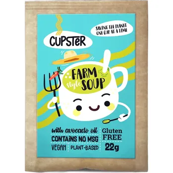 Hotové jídlo Éden Prémium Cupster Instantní farmářská polévka s bezlepkovými těstovinami a hrachovým proteinovým granulátem (22g)