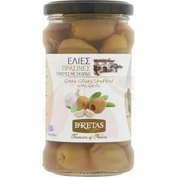 paštika a pomazánka Bretas Zelené olivy plněné česnekem (300g)
