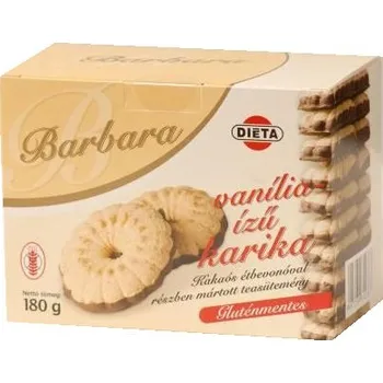 Barbara Bezlepkové vanilkové sušenky polomáčené v hořké čokoládě (180g)