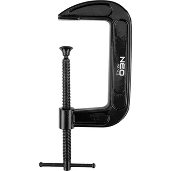 Truhlářská svěrka Tesařská svěrka C-typ (G), 125 mm, litinová – NEO TOOLS