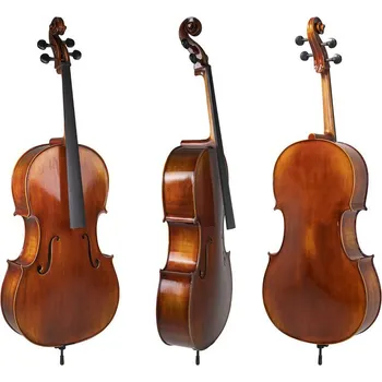 Smyčcový nástroj GEWA Cello Allegro Antik7/8 Hratelné provedení, včetně povlaku, karbon smyčce, Larsen Aurora strun 102270