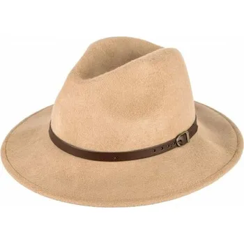 Klobouk Hnědý pánský klobouk Felt 161006, Velikost 60