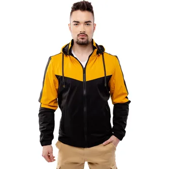 Pánská větrovka Pánská bunda Glano Glano černá | oranžová 2241181