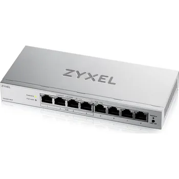 Switch Zyxel GS1200-8HP v3, 8 Port Gigabit PoE+ webmanaged Desktop Switch, 4x PoE, 68 Watt GS1200-8HPV3-EU0101F