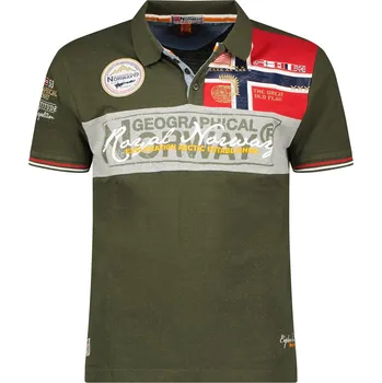 Pánské tričko GEOGRAPHICAL NORWAY polokošile pánská KIDNEY MEN L Khaki