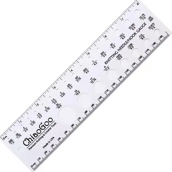 Jehlice ChiaoGoo Měřidlo jehlic (CHIAOGOO Needle Gauges)