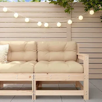 Zahradní nábytek vidaXL Zahradní židle s poduškami medově hnědá masivní borovice [825573] Barva: Přírodní borovice