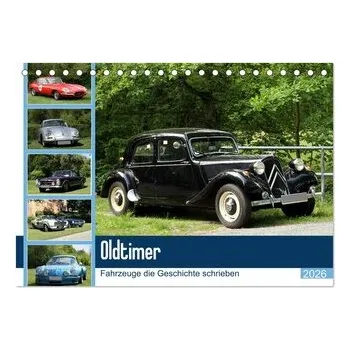 Příroda Oldtimer - Fahrzeuge die Geschichte schrieben (Tischkalender 2026 DIN A5 quer), CALVENDO Monatskalender - Bagunk, Anja