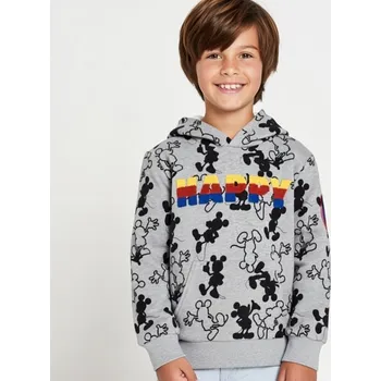 Chlapecká mikina Šedá mikina Mickey Mouse s nápisem Happy Velikost: 104