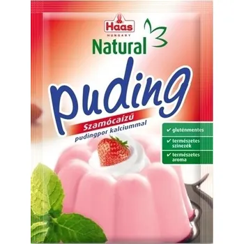 lahůdkový salát Haas Natural Pudink s jahodovou příchutí (40g)