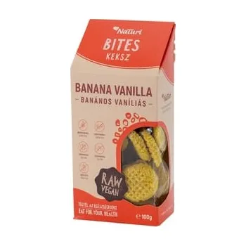 NaTuri Bites Bezlepkové banánové vanilkové sušenky (100g)