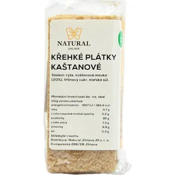 Natural Extrudované kaštanové plátky (49g)
