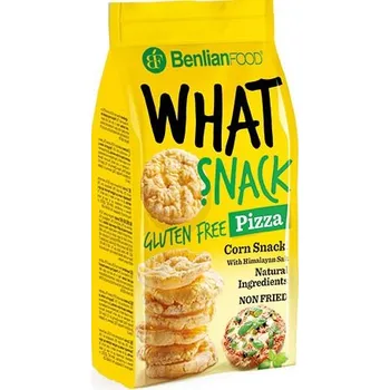 Chips Benlian Food Bezlepkový What Snack kukuřičný s příchutí pizzy (50g)