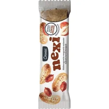 Cornexi Nexi Ovesná tyčinka s arašídy a oříšky polomáčený v hořké čokoládě se sladidlem (45g)