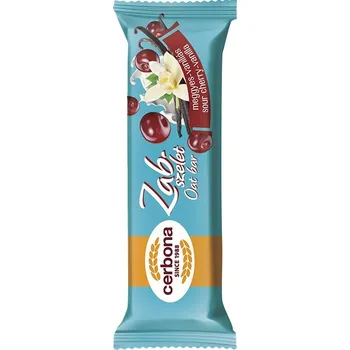 Cerbona Ovesná tyčinka polomáčená v mléčné polevě višeň vanilka (40g)