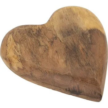 Dřevěná dekorace Haki hnědá