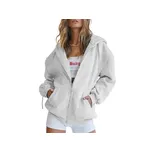 Dámská mikina šedá vel. S s kapucí