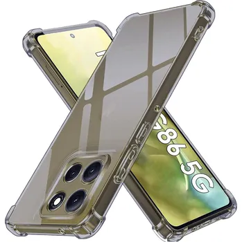 Pouzdro na mobilní telefon Techsuit Shockproof průhledný silikon Motorola Moto G86 kouřově černý