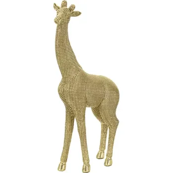 Dekorativní soška Giraffe zlatá
